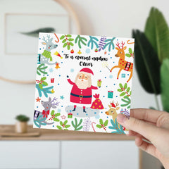 To A Special Nephew Christmas Card For Kids Santa Claus Personalised Xmas Gift Card For Nephew First Christmas As My Nephew