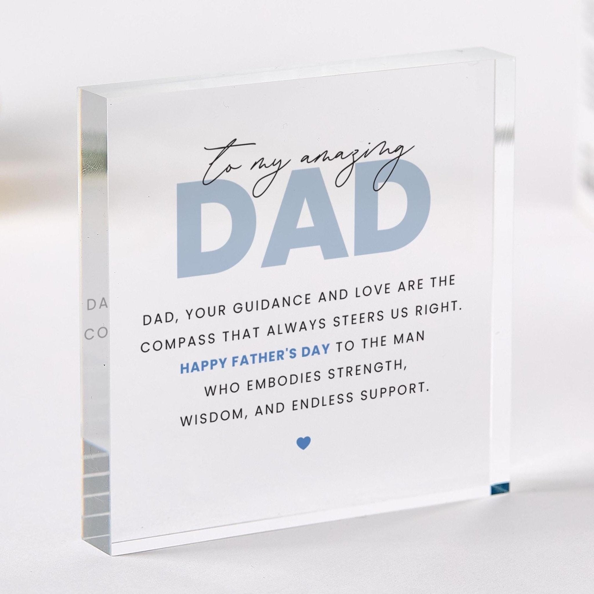 To my amazing dad Fathers Day Personalised Keepsake Daughter Son Happy First Fathers Day Plaque Him Thank You Daddy Present