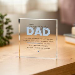 To my amazing dad Father's Day Gift Personalised Keepsake from Daughter Son Happy First Father's Day Plaque for Him Thank You Daddy Present