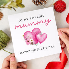 To My Amazing Nanny Mother’s Day Card Greetings Card for Grandma Keepsake from Kids Baby Gift Card First Happy Mothers Day Card Nana Nanna
