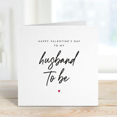Valentine's Day Card for Fiancee Husband to Be Wedding Engagement Romantic Gift Fiance Engaged Couple Gift Card Keepsake