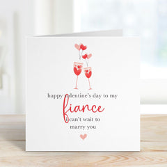 Valentine's Day Card For Fiancee I Can'T Wait To Marry You Card For Her Him Fiancee Engaged Engagement Last Valentines Before Marriage Gift