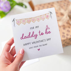 Valentine's Day Card For My Daddy-To-Be With Love From The Bump New Dad Gift First Valentines Card Our 1St Happy Valentine's Day Future Dad