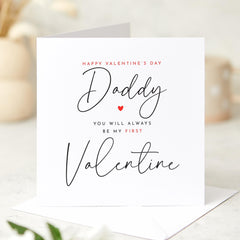 Valentine's Day Card For New Dad 1St Valentines Day Daddy And Baby Greeting Card From The Bump Card You Will Always Be My First Valentine