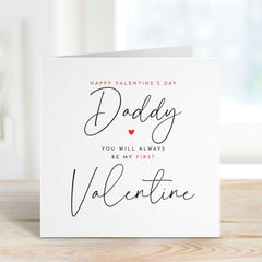 Valentine's Day Card For New Dad 1St Valentines Day Daddy And Baby Greeting Card From The Bump Card You Will Always Be My First Valentine