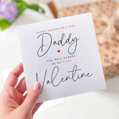 Valentine's Day Card For New Dad 1St Valentines Day Daddy And Baby Greeting Card From The Bump Card You Will Always Be My First Valentine