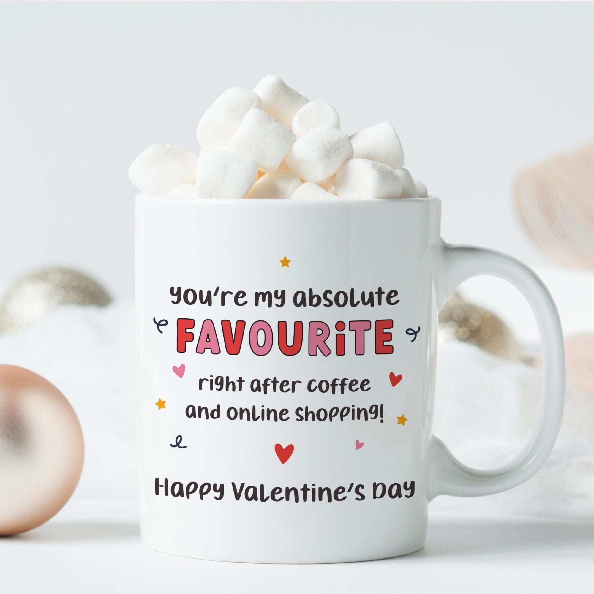 Valentine's Mug or Coaster Funny Gift for Partner Girlfriend Boyfriend Husband Wife Set