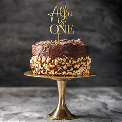 Wooden First Birthday Cake Topper with Name One Two Cake Topper Kids Party Decor Custom First Birthday AF9