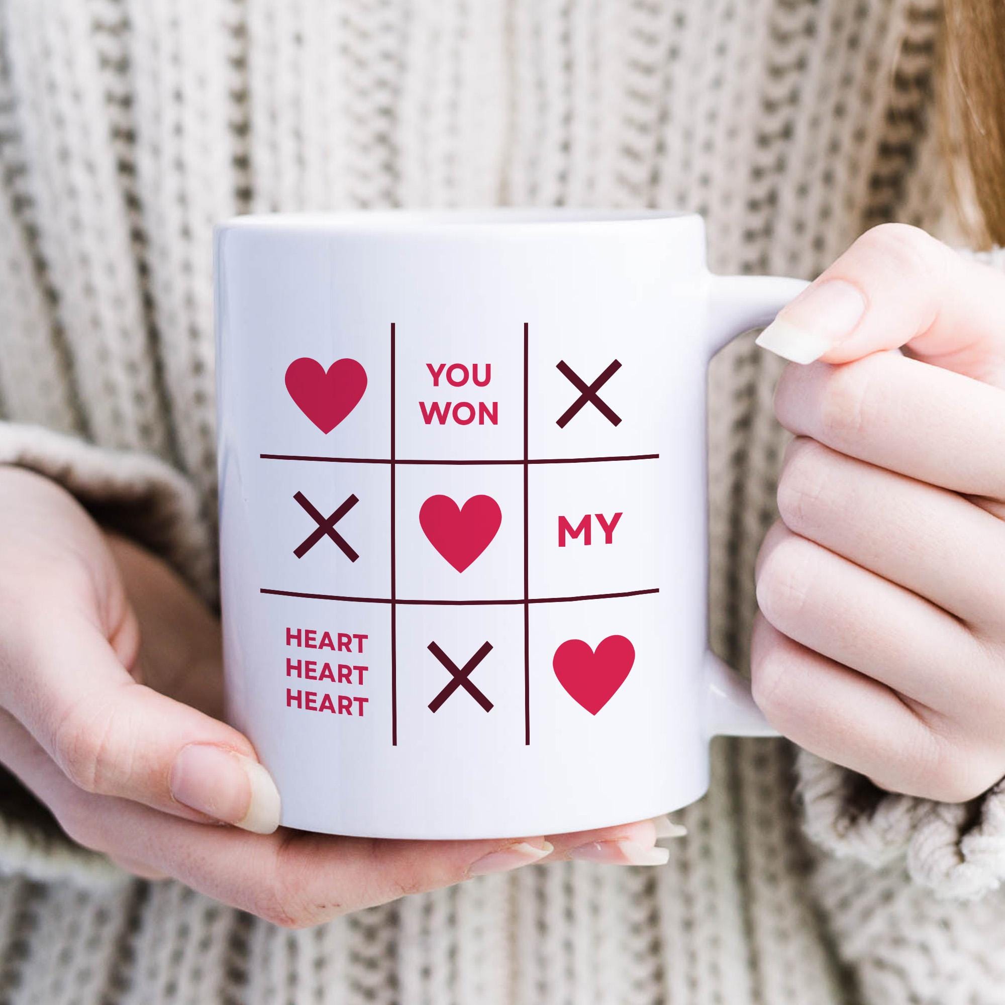 You Won My Heart Mug – Gift for Valentine’s Day or Romantic Anniversary