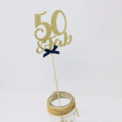 50 And Fab Centerpiece Set of 3