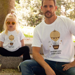 Adventures With Daddy And Son Or Daughter T-Shirt, Father'S Day Dad'S Birthday Gift, Matching Dad Baby Outfit