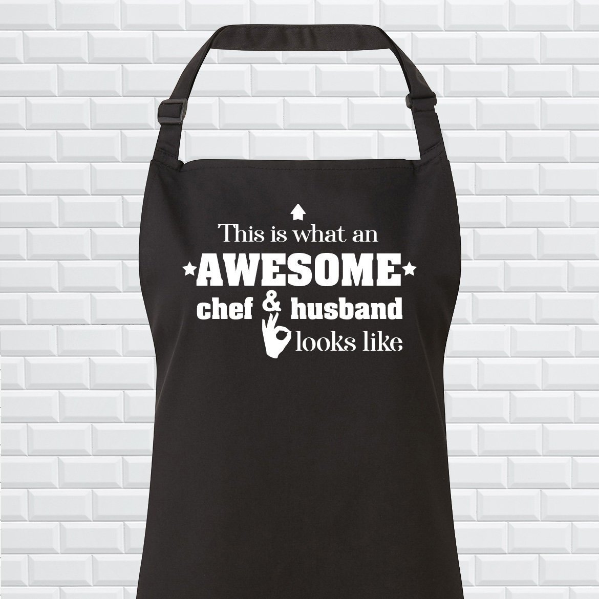 Apron for husbands,This is what an awesome chef and husband looks like apron