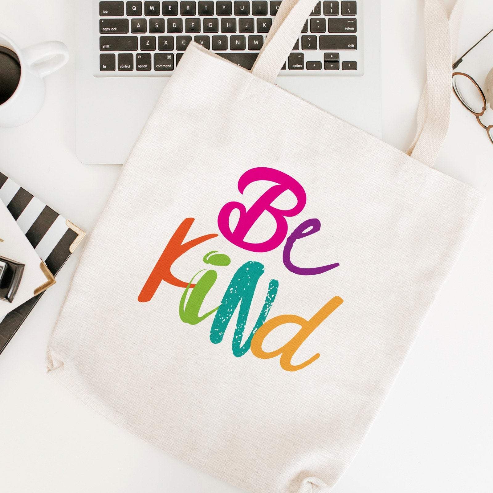 Be kind tote bag, Gift for her or him, Positivity- Kindness- Anti-Bullying shopping bag