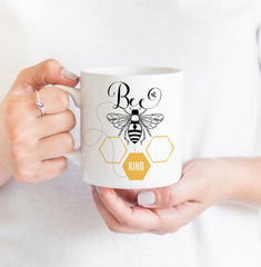 Bee kind mug, Be kind gift for her, him, colleague, employee. Positivity - Kindness - Anti - Bullying gift, Vegan gift