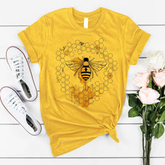 Bee t-shirt, Gift for women, Bee kind, Nature Tee, Vegan tshirt