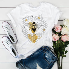 Bee t-shirt, Gift for women, Bee kind, Nature Tee, Vegan tshirt