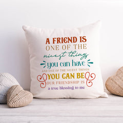 Best Friends Cushion, Christmas Birthday Far Away Gift For Friend