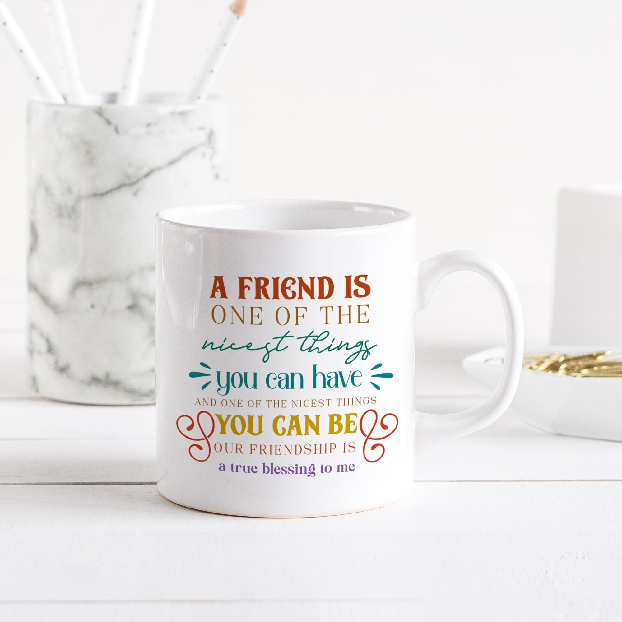 Best Friends Mug, Christmas Birthday Far Away Gift For Friend Present