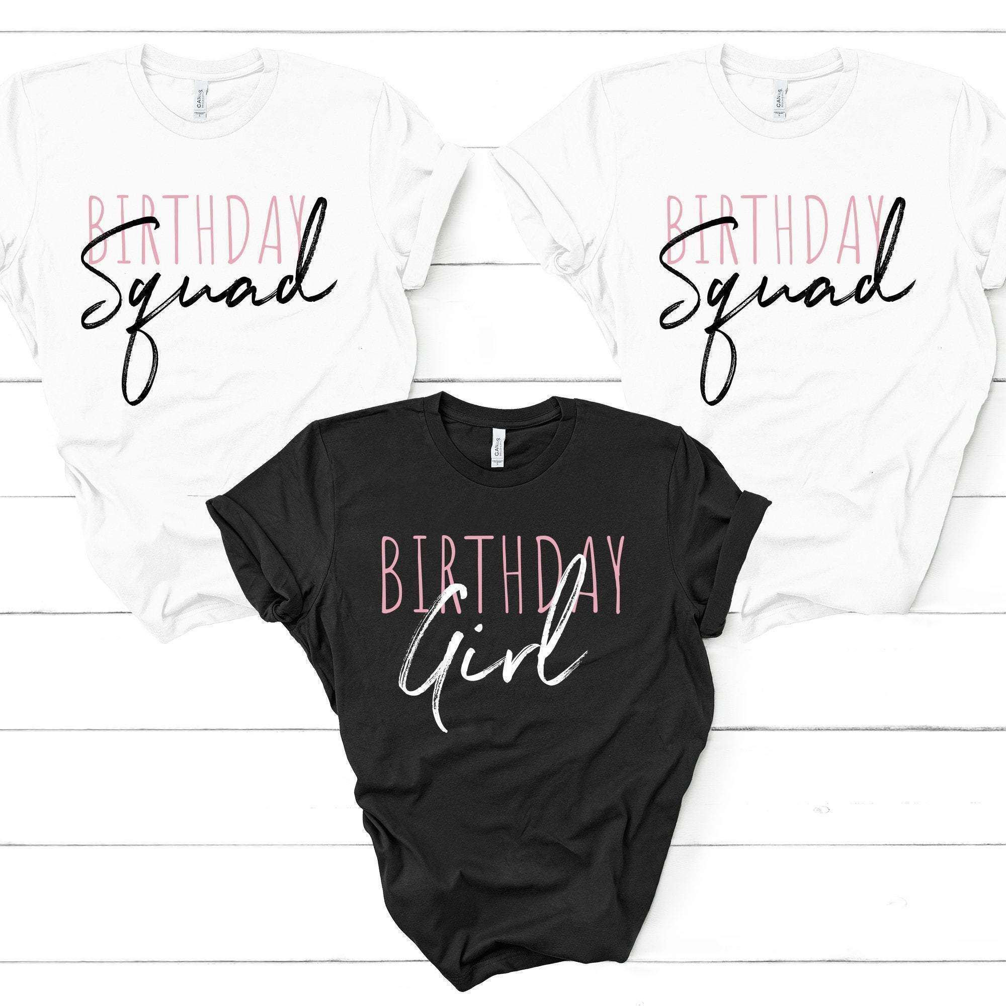 Birthday Squad T Shirt Birthday Decoration