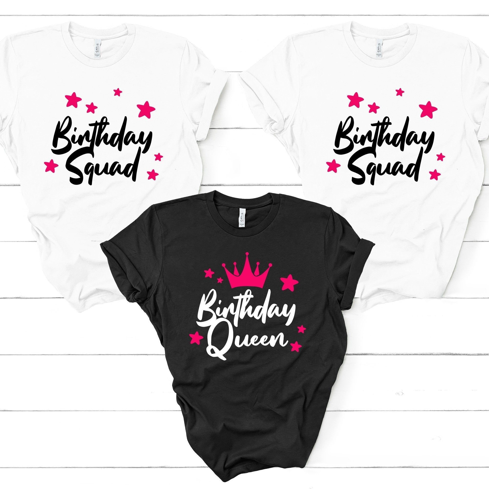 Birthday Queen Squad T Shirt Birthday Decoration