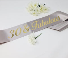 Birthday Sash, Personalised Any Age and Fabulous Sash