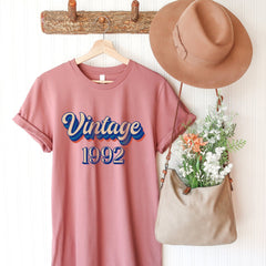 Birthday Year T-Shirt, Any Vintage Year, Unisex Birthday Top, Gift For Her Or Him