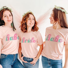 Bride And Babe T-Shirt, Cute Bridal Party, Hen Party, Bachelorette Top