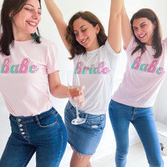 Bride And Babe T-Shirt, Cute Bridal Party, Hen Party, Bachelorette Top