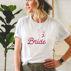 Bride Ring Finger T-Shirt, Funny Bridal Party, Hen Party, Bachelorette Party Top, Engagement Shirt