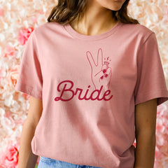 Bride Ring Finger T-Shirt, Funny Bridal Party, Hen Party, Bachelorette Party Top, Engagement Shirt