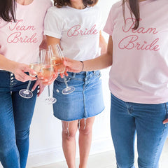 Bride Team Bride T-Shirt, Bridesmaid Maid Of Honour Bridal Party Outfit, Hen Party