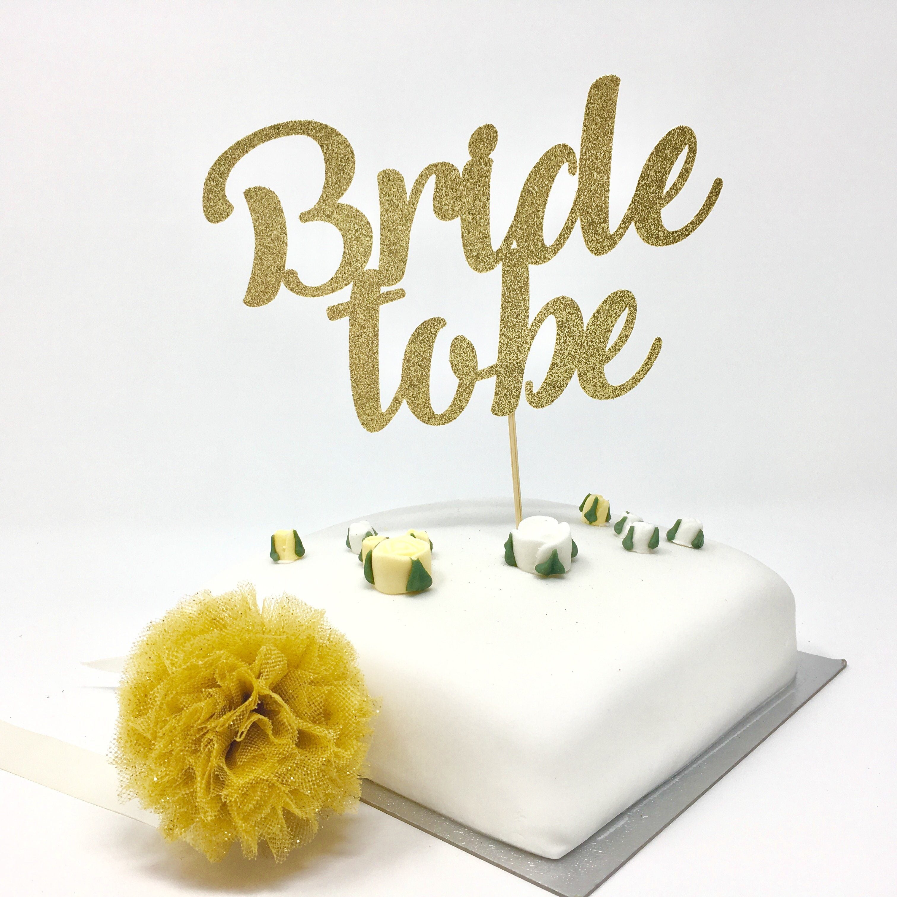 Bride To Be Cake Topper. Bridal Shower