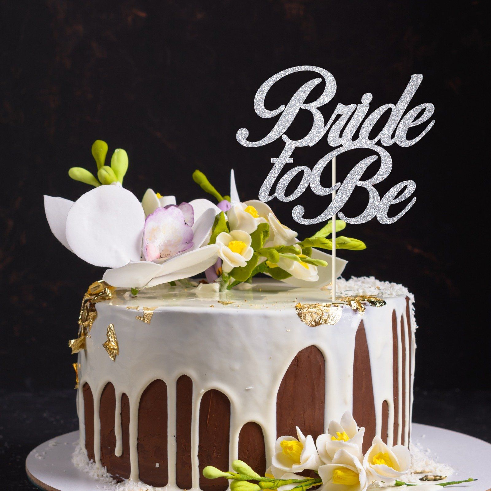 Bride To Be Cake Topper Décoration de gâteau de douche nuptiale – Pomchick