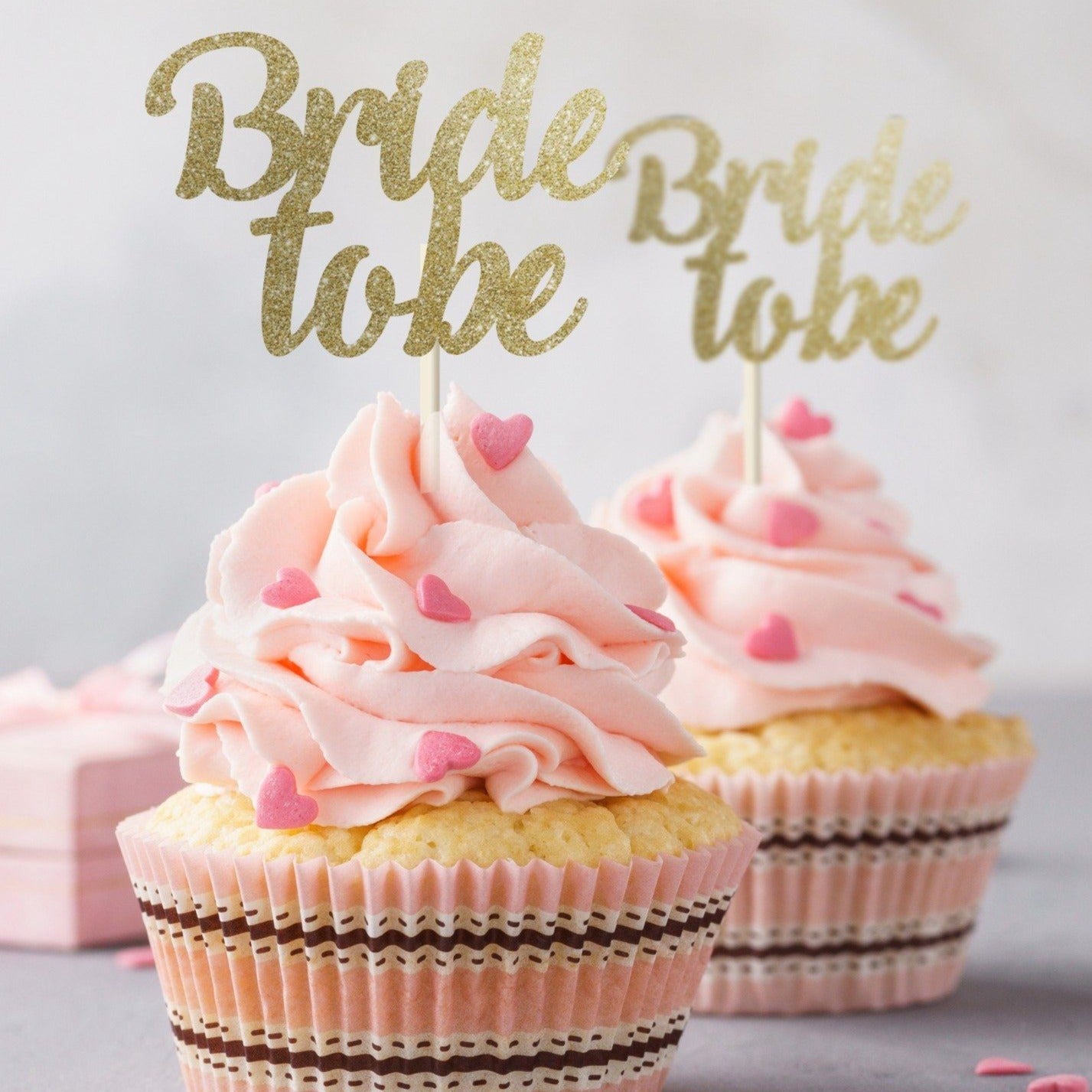 Bride To Be Cupcake Toppers.12 Pieces. Engagement Party