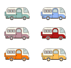 Campervan Enamel Camp Mug, Personalised camper van gift , His and hers