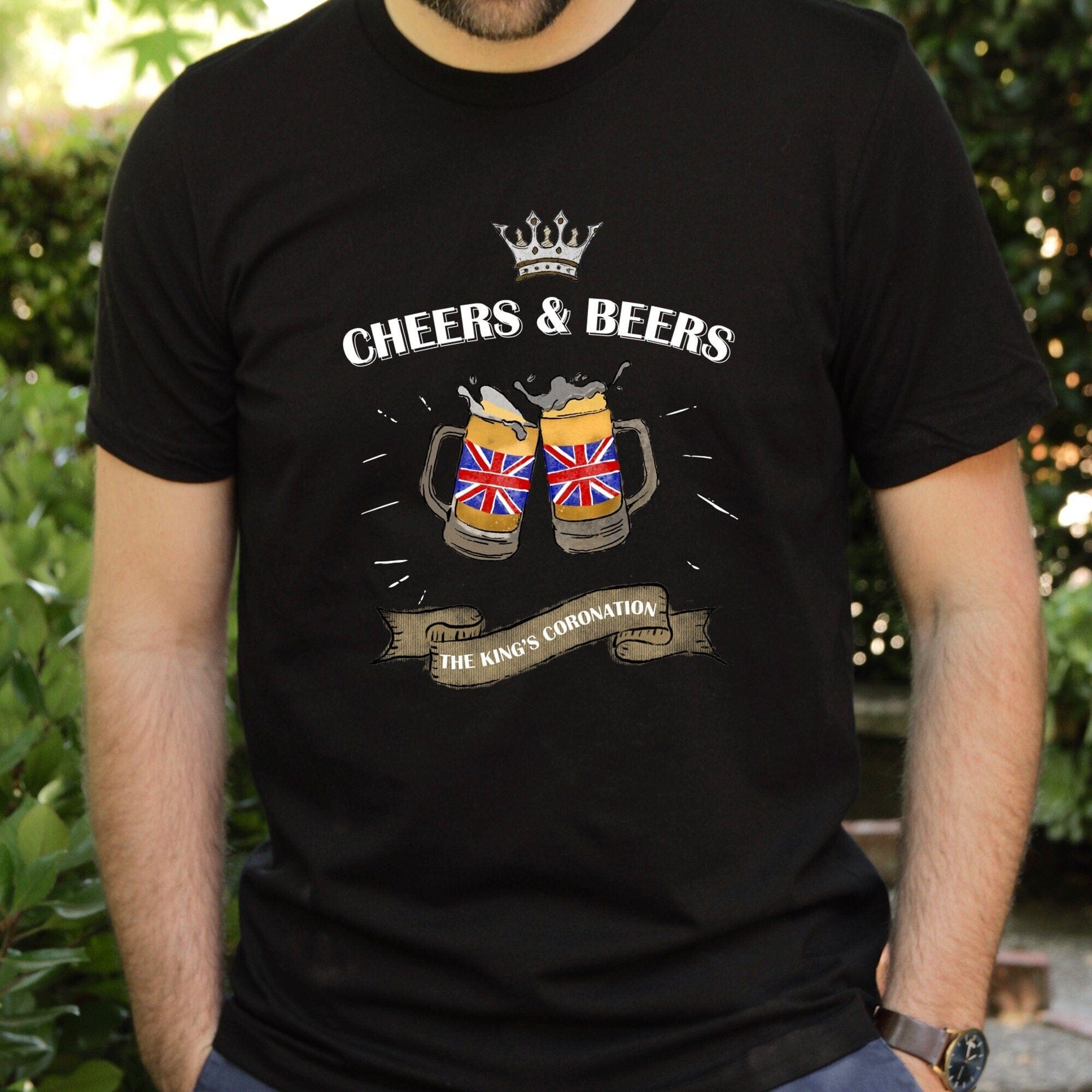 Cheers & Beers To King'S Coronation T-Shirt, Unisex For Men Women, King Charles Iii Coronation Celebrations Tee