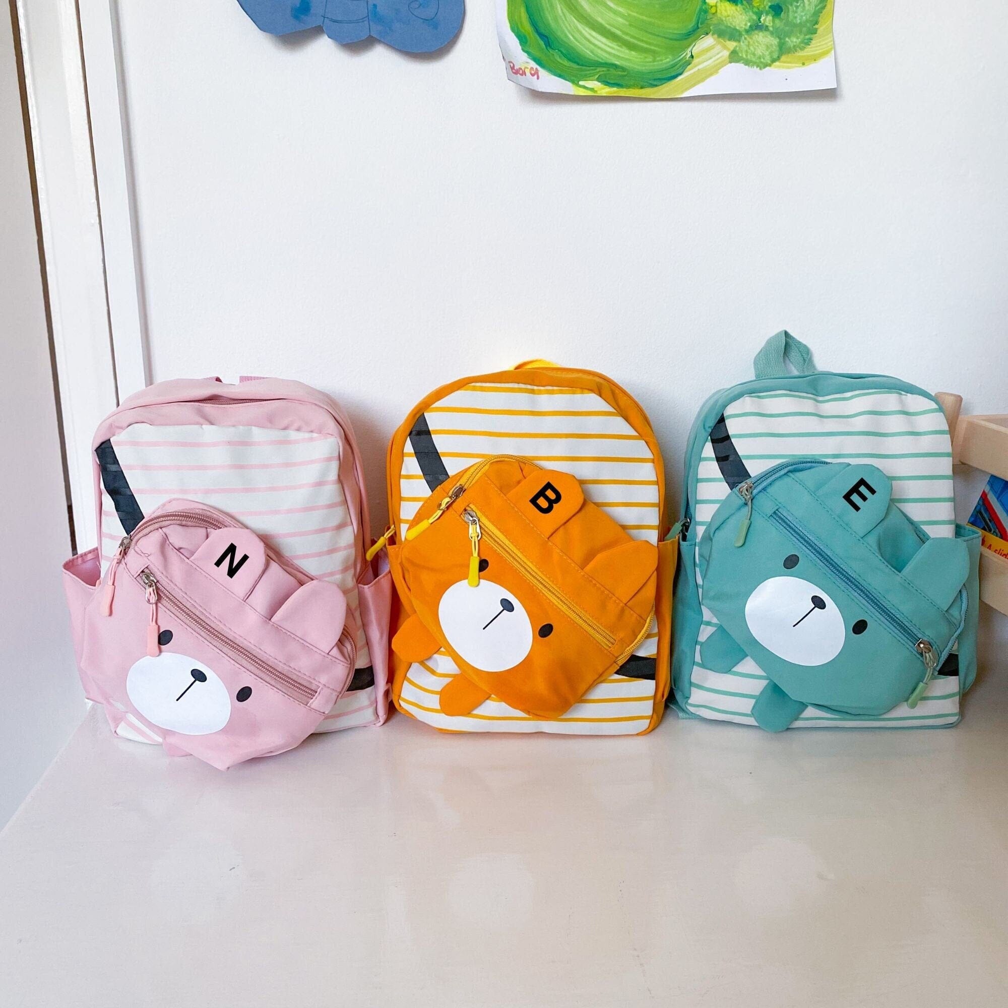 Children Gift, Toddler Backpack, Birthday Christmas Initial Nursey Bag, Kids Back To School Bag