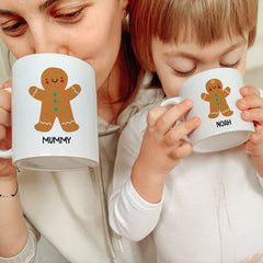 Christmas mug for kids and adults, Personalised Cute Xmas Gift, Family Matching Hot Chocolate