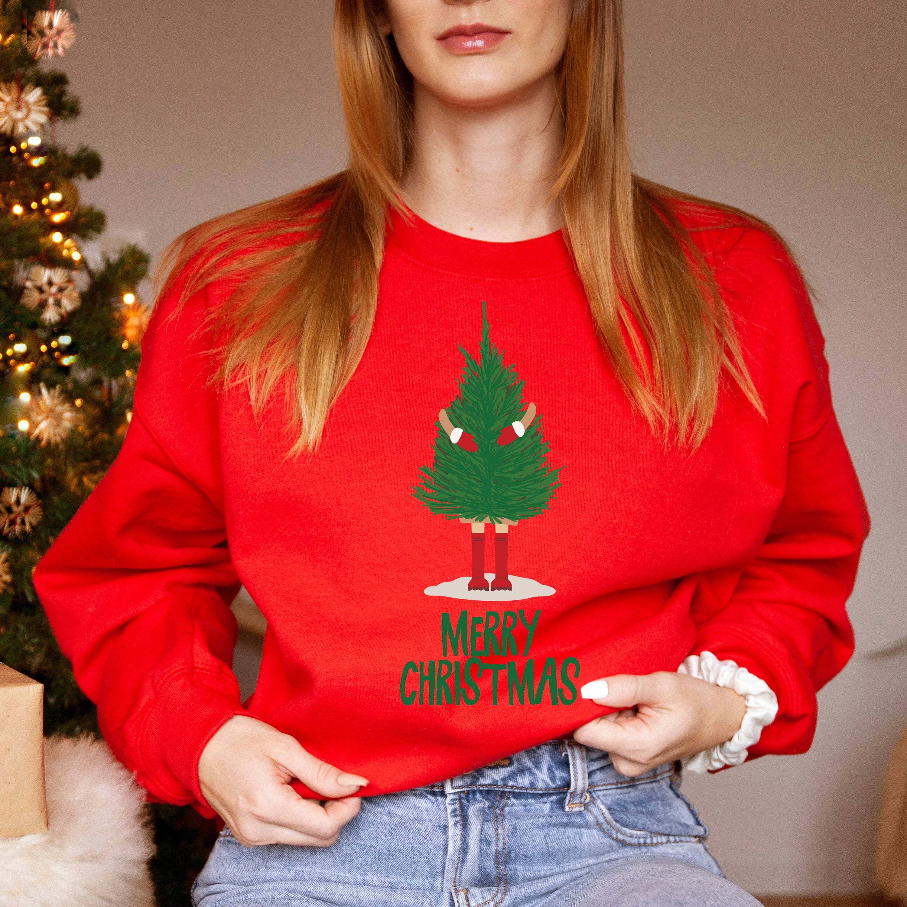 Christmas tree Merry Christmas jumper, Unisex Adult & Kids sizes, Matching Family jumpers