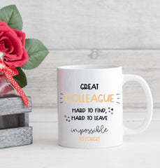 Colleague mug, Colleague far away gift for him or her , Corporate retirement gift, Company gift for employees