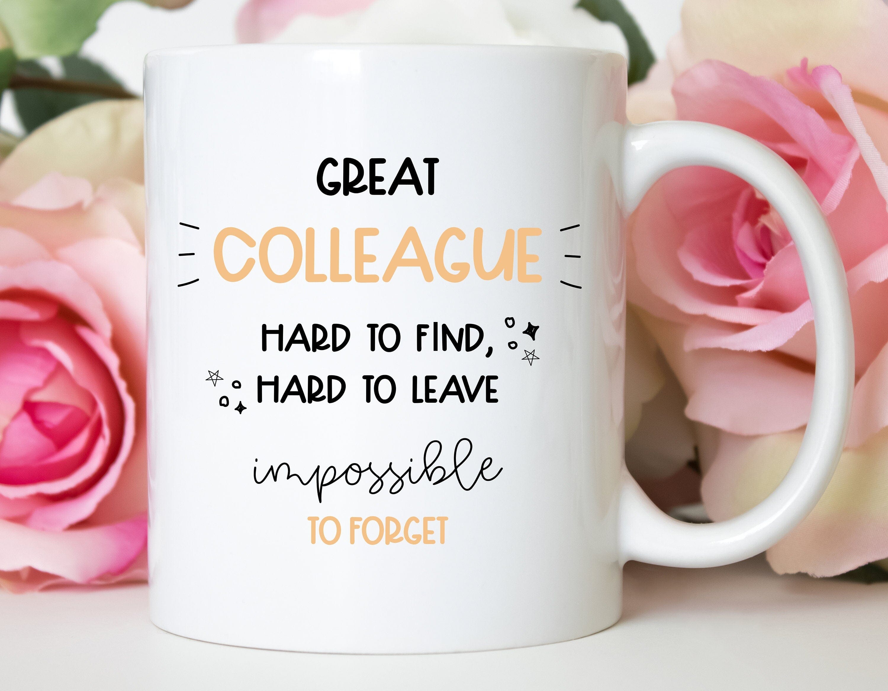 Colleague mug, Colleague far away gift for him or her , Corporate retirement gift, Company gift for employees
