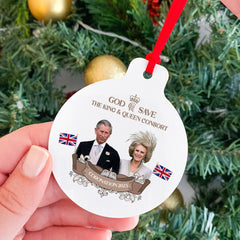 Coronation king and queen consort ornament, HM King Charles III Camilla gift, King souvenir