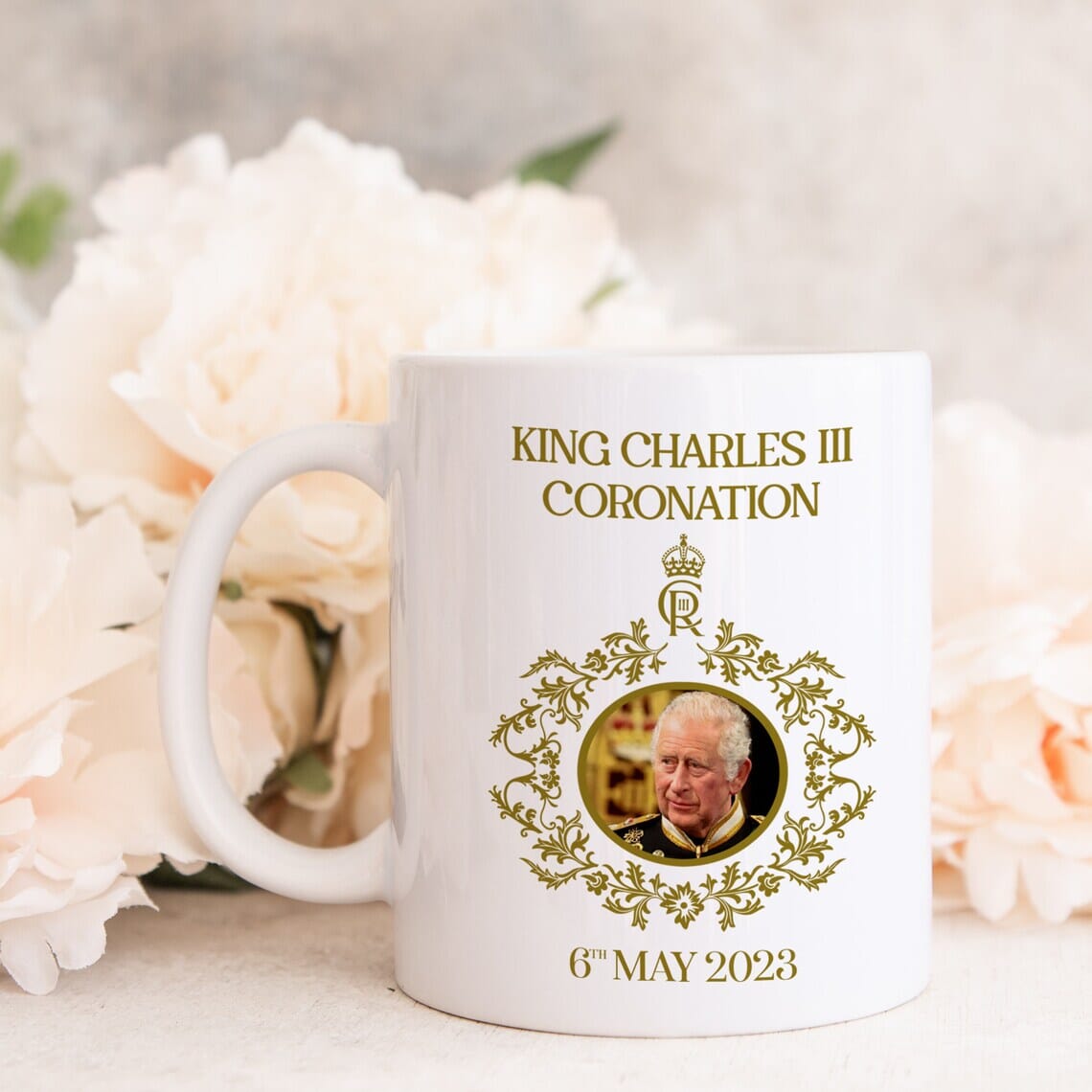 Coronation mug, HM King Charles III, God save the king, Commemorative cup Celebration gift