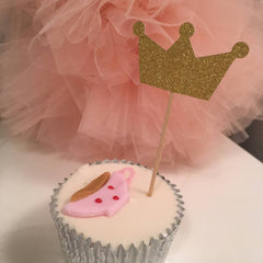 Crown Cupcake Topper. 12 Pieces