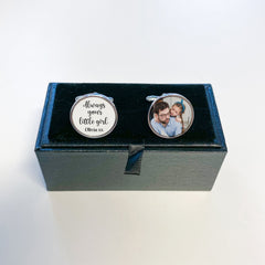 Cufflinks With Photo, Wedding Gift For Father Of The Bride, Wedding Cufflinks, Printed Cufflinks, Gift For Dad