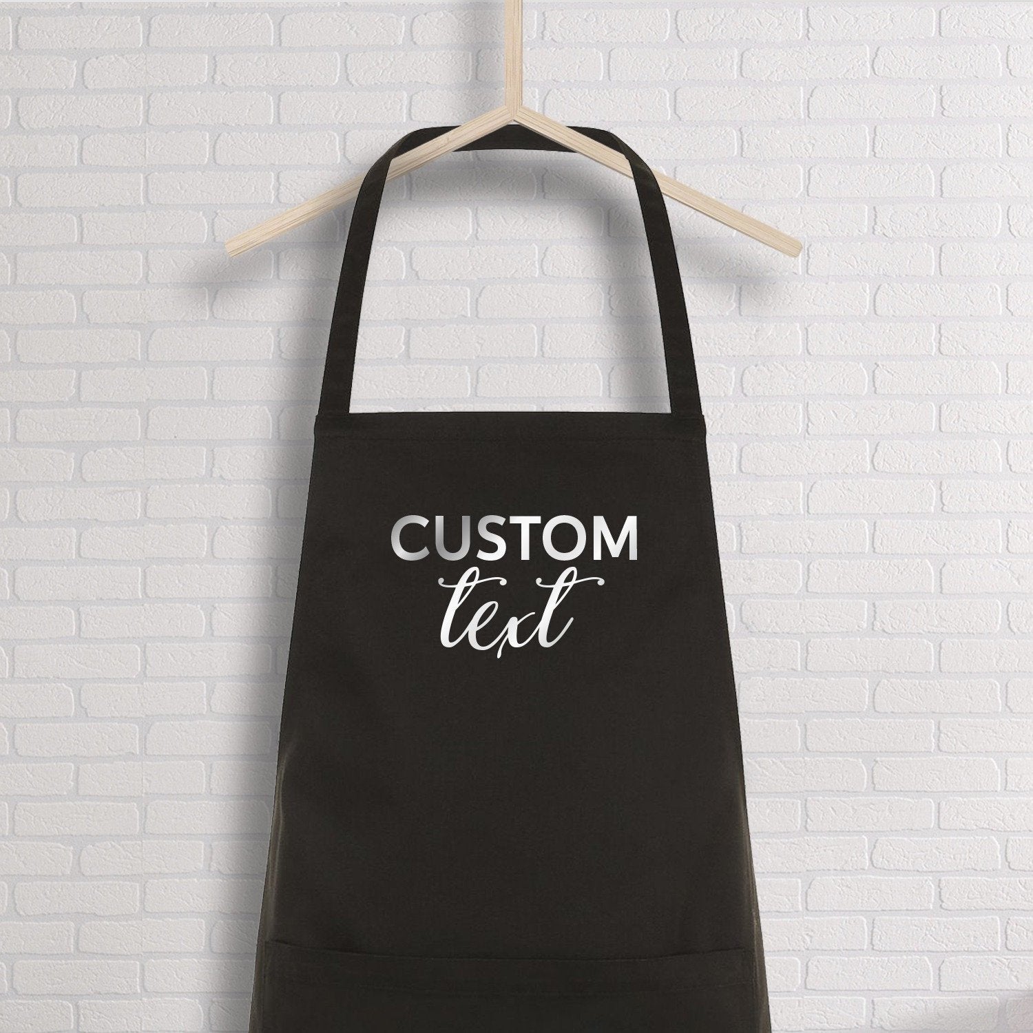 Custom Apron With Your Text, Name Kitchen Apron For Women And For Men