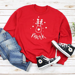 Cute Reindeer Christmas Jumper, Unisex Adult & Kids Sizes, Christmas Gift, Outfits