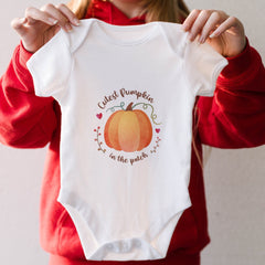 Cutest Pumpkin In The Patch Bodysuit, My First Halloween, Baby Pumpkin Costume