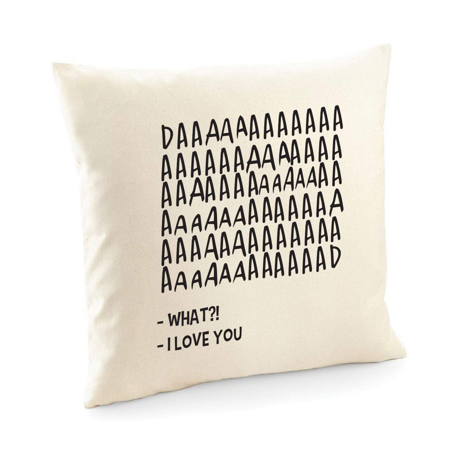 Dad I Love You Cushion Cover, Cute Gift For Dad, Funny Father'S Day Gift, Son Gift, Daughter Gift