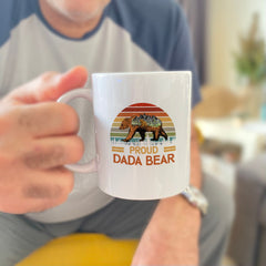 Dada Bear Mug, Gift For Dad, Father's Day Gift Papa Bear, Pregnancy Announcement